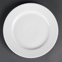 Porzellan-Teller mit breitem Rand 31 cm (6 Stück)