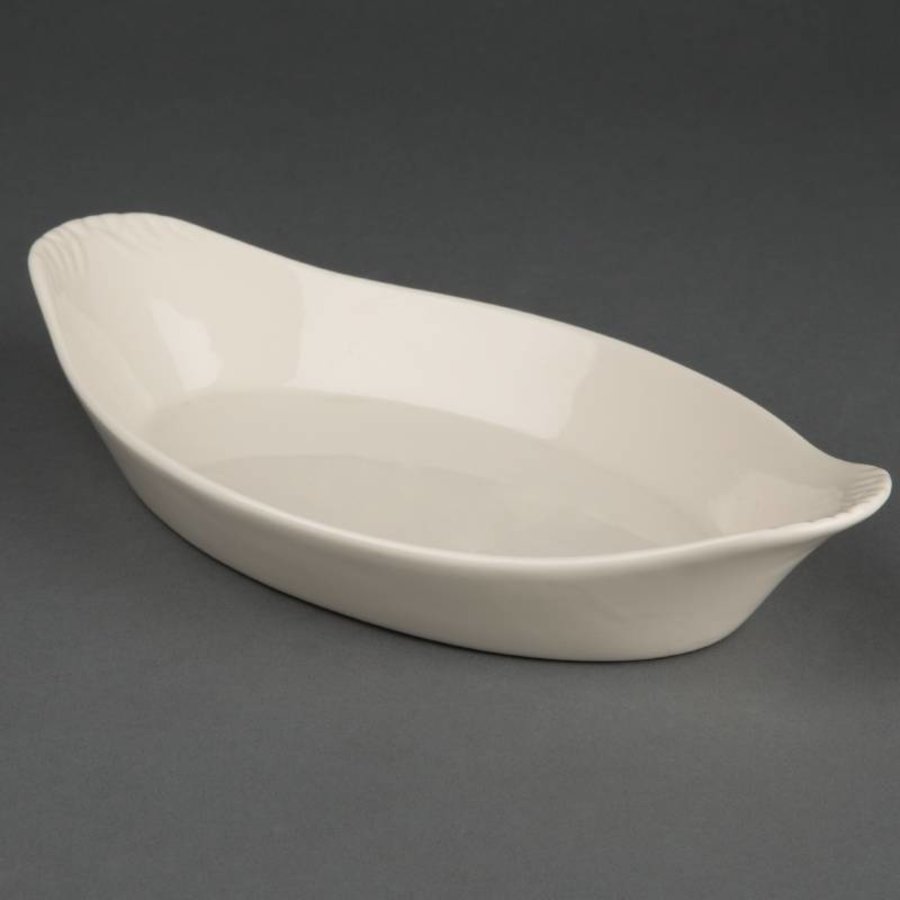 Oval Gratin- Porcelain (6 Stück)