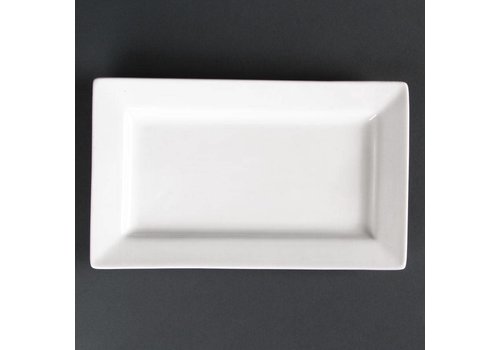  NeumannKoch Porzellan rechteckige Platten | 25x15cm (4 Stück) 