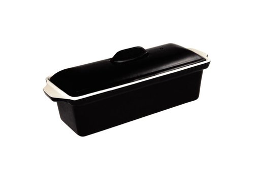  Vogue Schwarz Gusseisen Pastete Terrine 1,3 Liter 