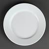 NeumannKoch Restaurant weißer Teller mit breitem Rand 20 cm (12 Stück)