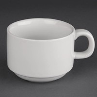 Weiße Porzellankaffeetasse | 20cl (24 Stück)
