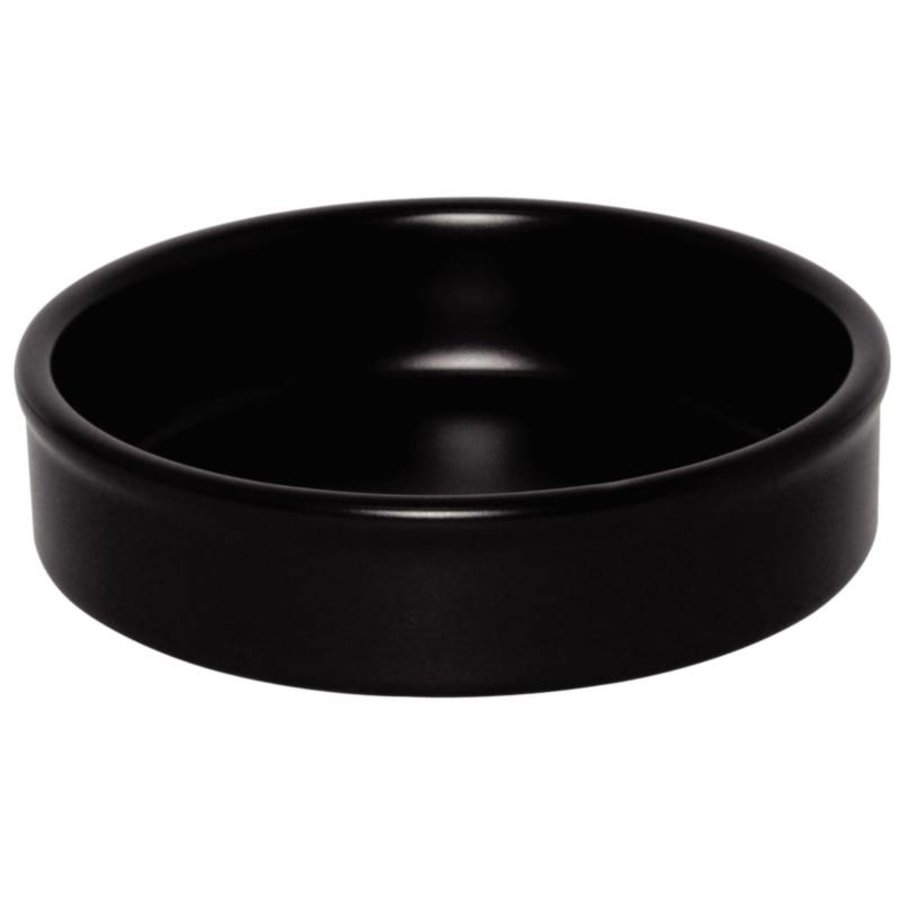 Black Stackable Imbiss-Schüsseln 13,5 cm Durchmesser | 6 Stück