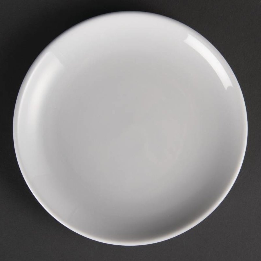 Weiße Porzellan Ronden 18 cm (12 Stück)