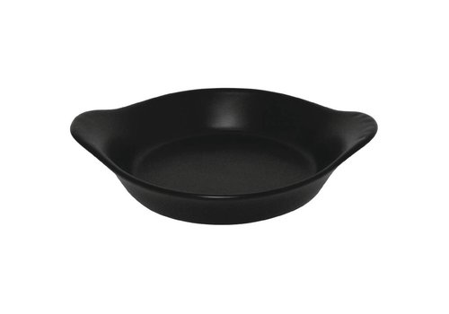  Olympia Black Oval Porzellan Gratinform | 6 Stück 