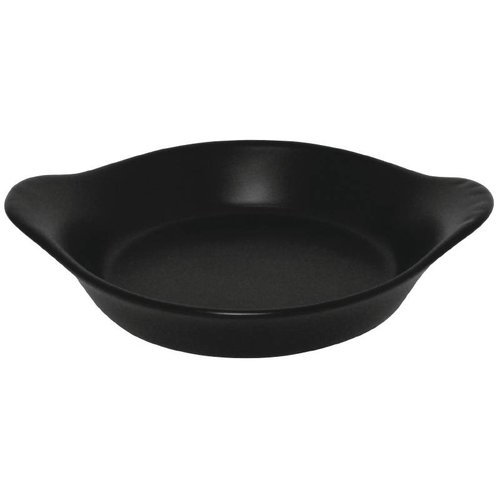  Olympia Black Oval Porzellan Gratinform | 6 Stück 