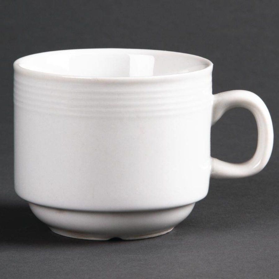 Weißes Porzellan Tee-Tasse 20 cl (12 Stück)