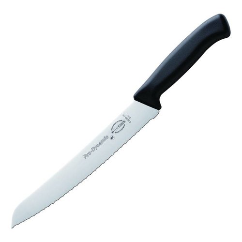  Hygiplas Schwarz Edelstahl Brotmesser 21,5 cm 