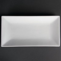 rechteckigen Servierplatte weiß | Stücke 1
