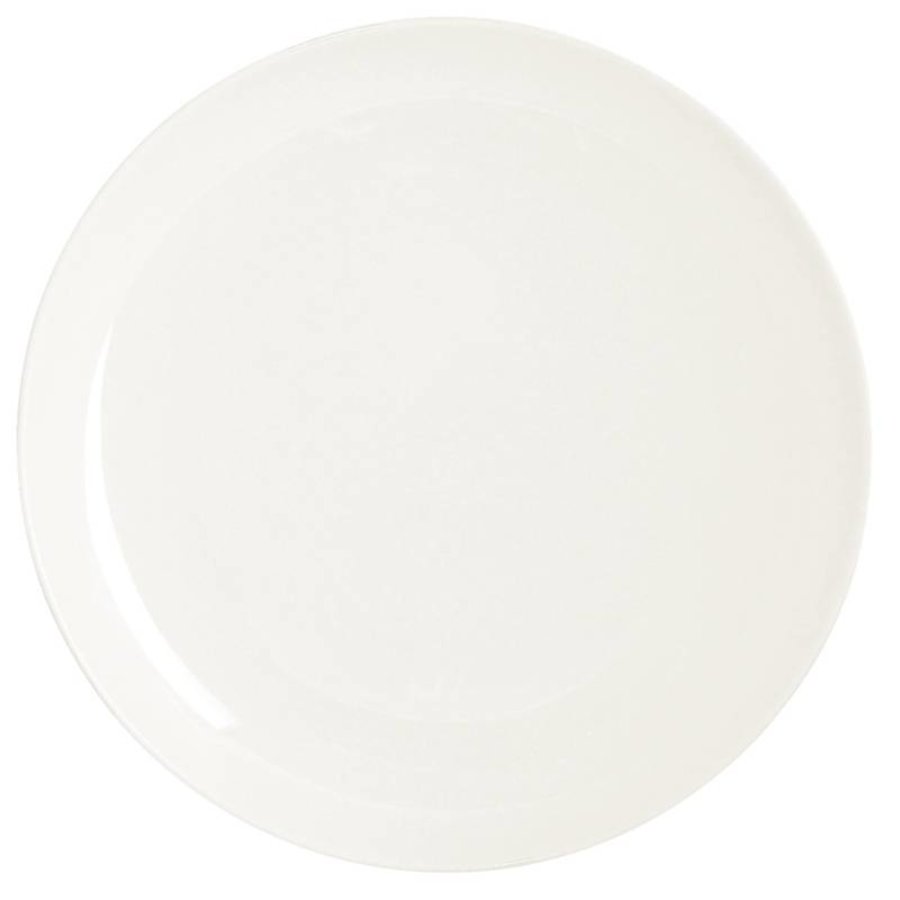 Runde weißen Porzellanteller | 15 cm (6 Stück)