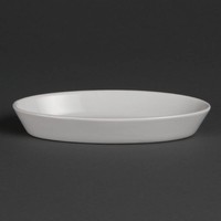 Oval Porzellan serviert Gerichte | 6 Stück