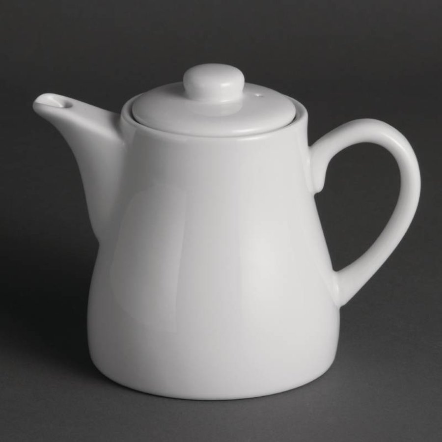 Weißes Porzellan Teekanne 50 cl (4 Stück)