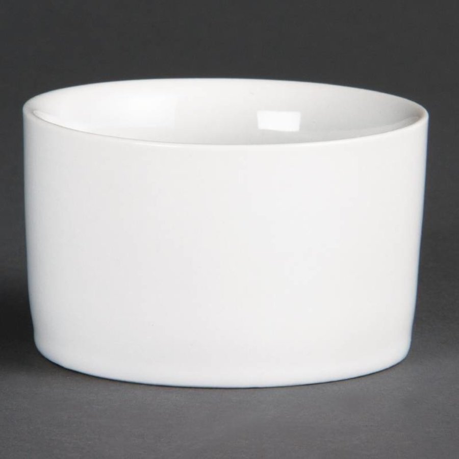 Porzellan-weiße runde Schüssel | 12 Stück