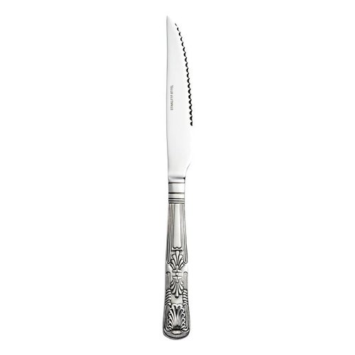  Olympia Luxus Edelstahl Steakmesser Muster 24cm | 12 Stück 