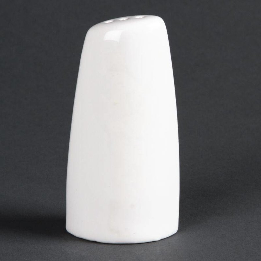 Weiße Porzellanpfefferstreuer | 8,5 cm (6 Stück)