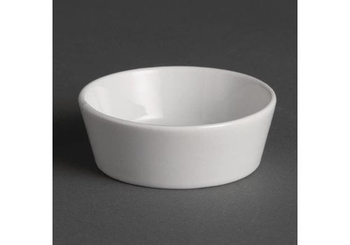 Olympia Weiße Porzellanschüssel 7,5 cm | 12 Stück 