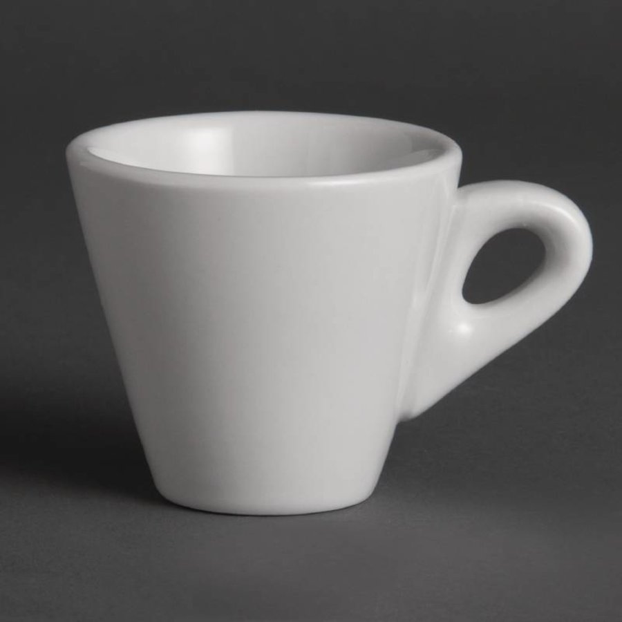 Weißes Porzellan Tasse Espresso 6 cl | (12 Stück)