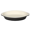 Vogue Scallop Bowl Oval, Schwarz 21 cm