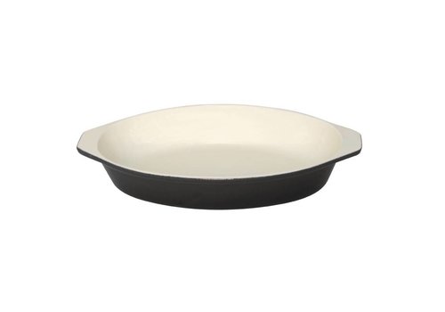  Vogue Scallop Bowl Oval, Schwarz 21 cm 