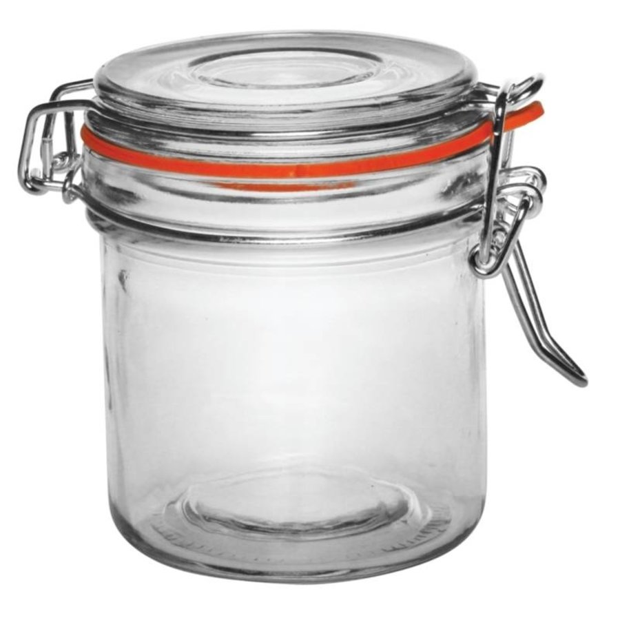 Glas Weckglases / Dose mit Verschlussklammer, 0,35 l (6 Einheiten)