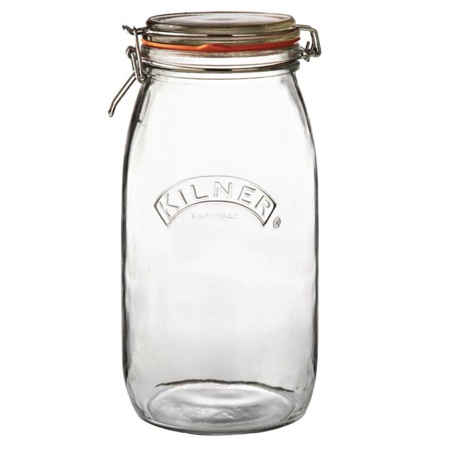 Kilner Glas Lagertopf mit Klettverschluß, 3 Liter