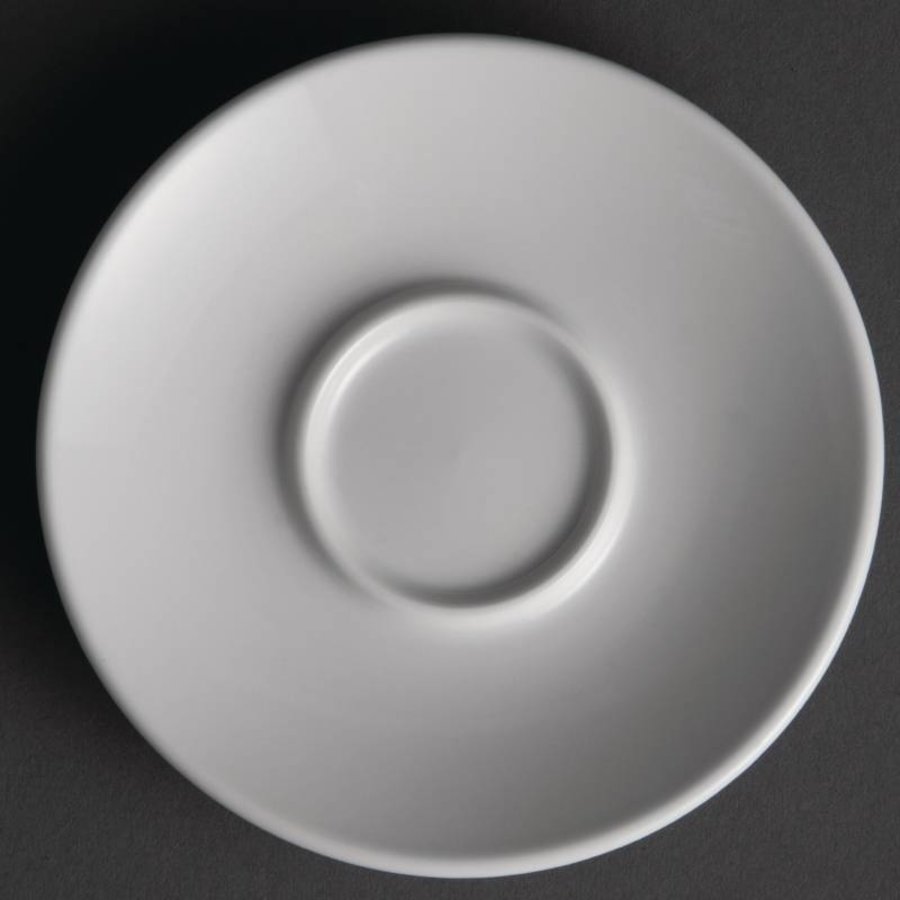 Weißes Porzellan Teller | 12 Stück