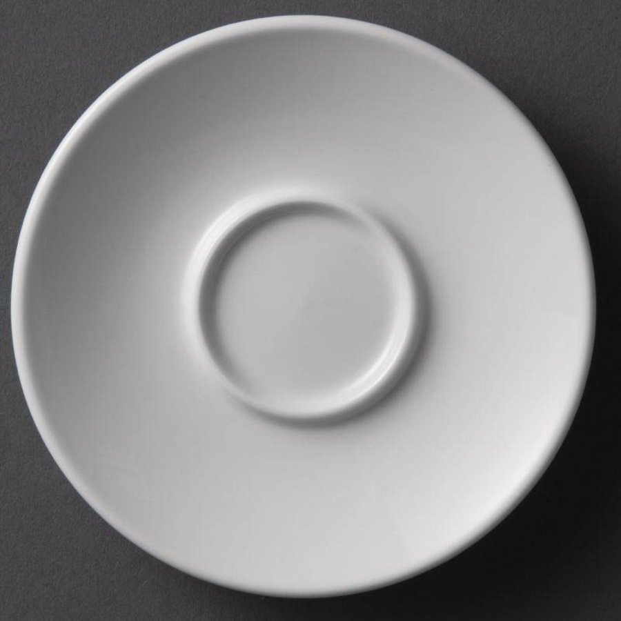 Weißes Porzellan Teller | 12 Stück
