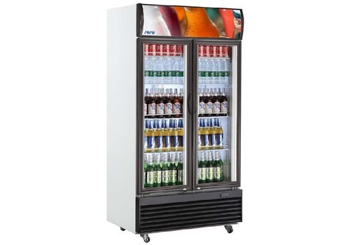  Saro Catering Kühlschrank mit 2 Glastüren | Lüfterkühlung 
