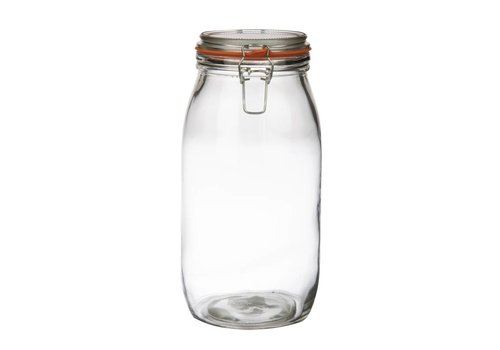  NeumannKoch Glas Einmachglas / Glas mit Griff Verschluss, 3 Lm 
