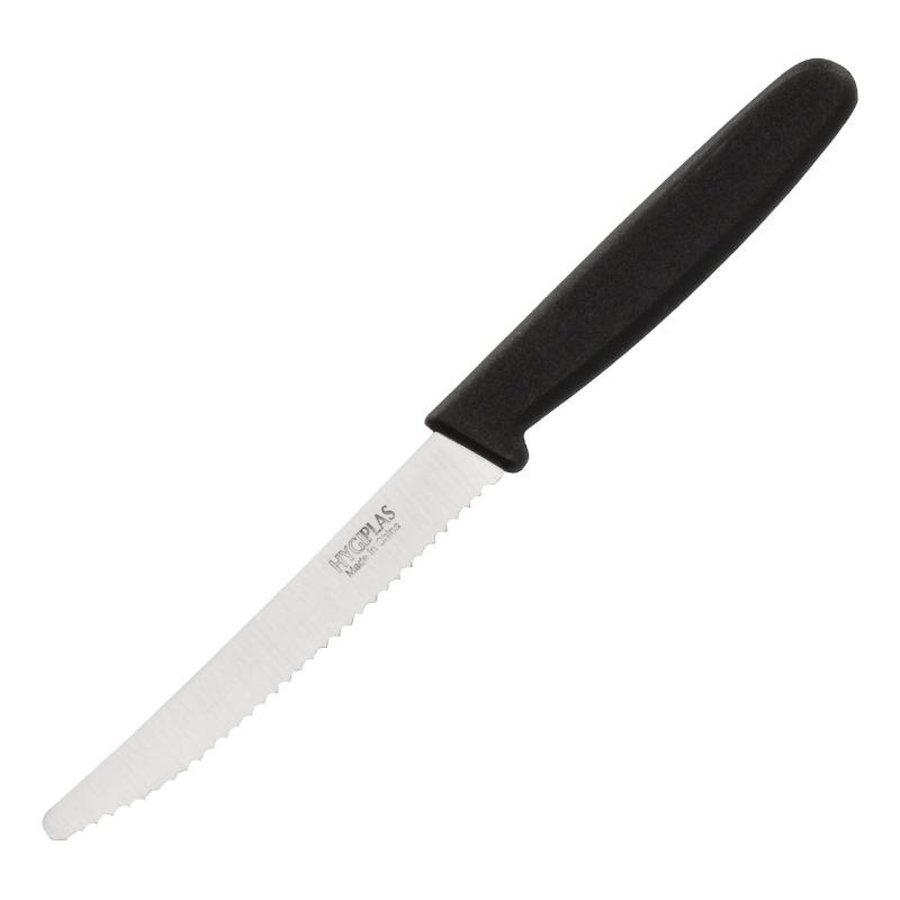 Schwarz Tomatenmesser gezahnt | 10 cm