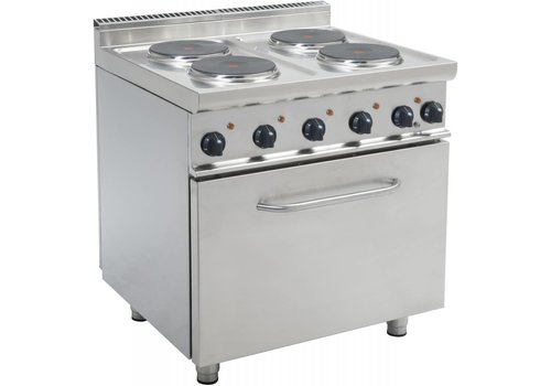  Saro Elektroherd mit Backofen | 4 Kochplatten | 400V 