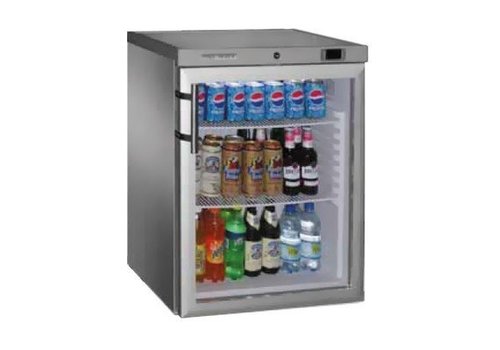  NeumannKoch Kühlschrank mit Glastür Edelstahl 
