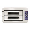 Hendi Dubbele Pizzaoven 7500 Watt | 4 Pizza's