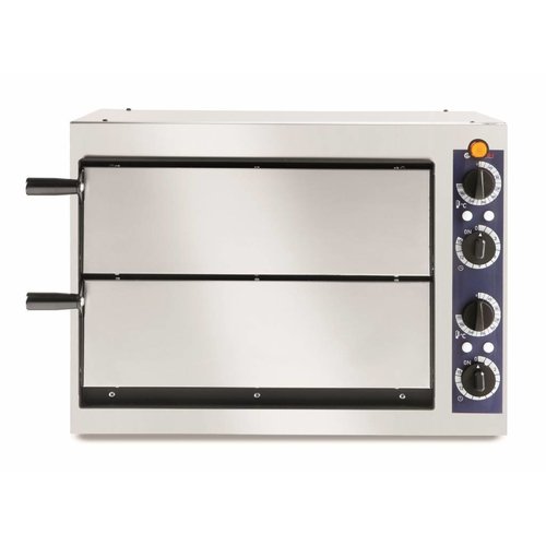  Hendi Catering Dual-Pizza-Ofen | 2400 Watt | 2 Pizzen 