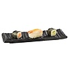 APS Melamin Sushi Plate Schwarz | 24x8x2cm