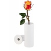 APS Flower Vase 2 Stück Weißes Porzellan 5x13cm