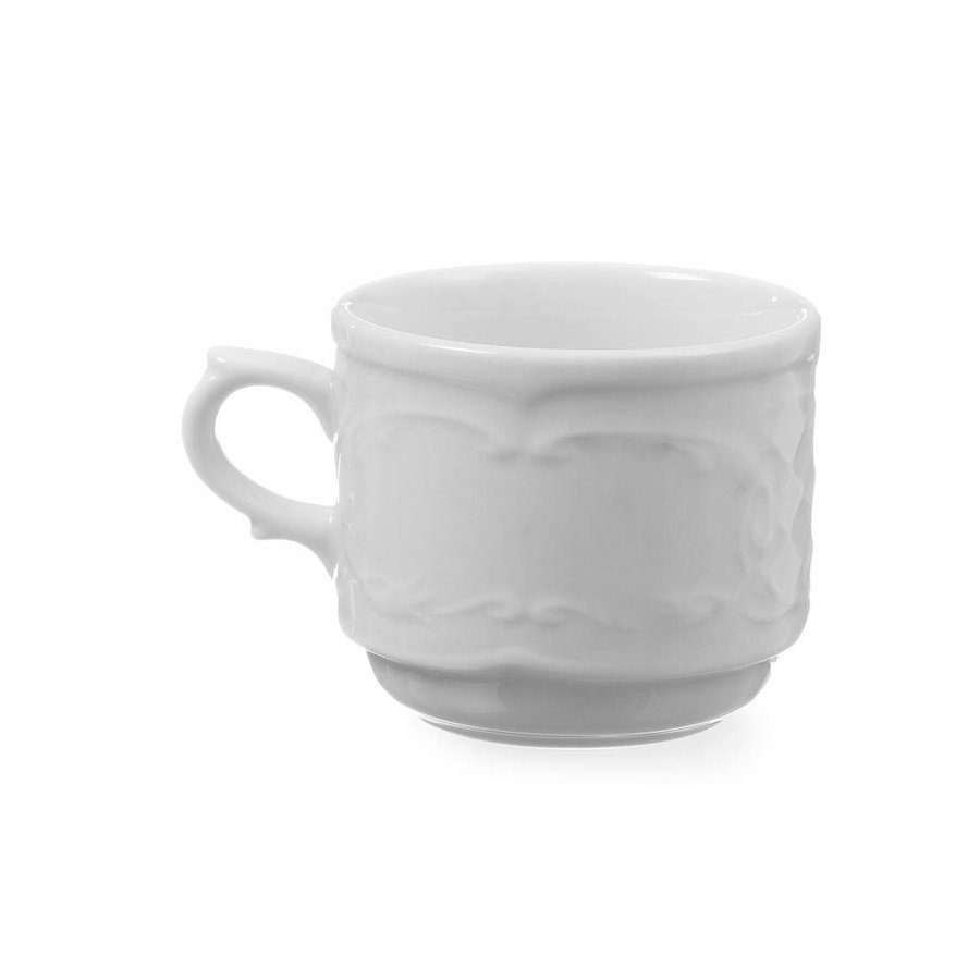 Weiß Cappuccino-Tasse Porzellan | 250 ml (6 Einheiten)
