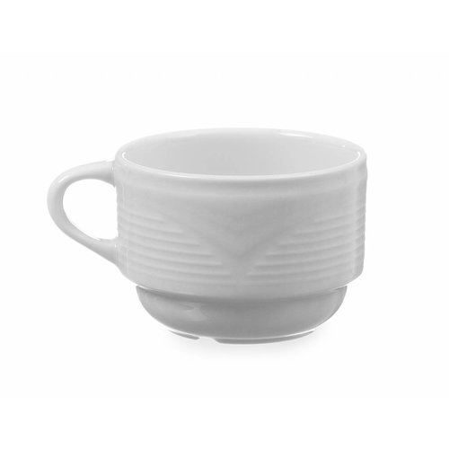  Hendi Porzellan-Cappuccino-Tasse Weiß | 230 ml (6 Einheiten) 