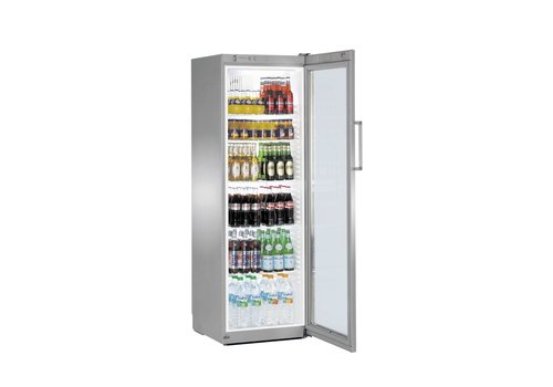  Liebherr Kühlschrank aus Stahl mit 348L 