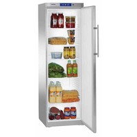 Kühlschrank aus Edelstahl mit 332 L