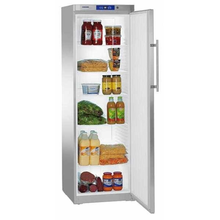 Kühlschrank aus Edelstahl mit 332 L