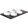 APS Buffet-Platte mit 5 White Schalen | 53x33cm