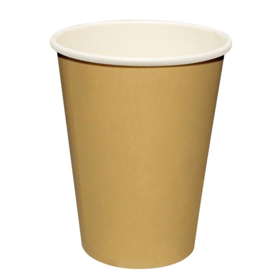 Kaffeetassen hellbraun (50 Stück) 3 Formate