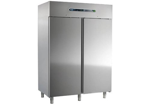  Afinox Zwangs-Kühlschrank | Edelstahl 2 Türen | 1400 Liter 147 x 84 x 209 cm 