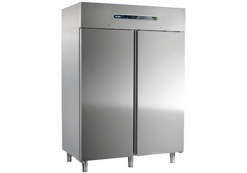  Afinox Kühlschrank Edelstahl | 2-türig | 147x54x209cm 