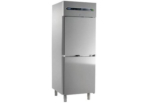  Afinox Catering Kühlschrank mit zwei Türen aus Edelstahl 700 Liter 73x84x209 cm 