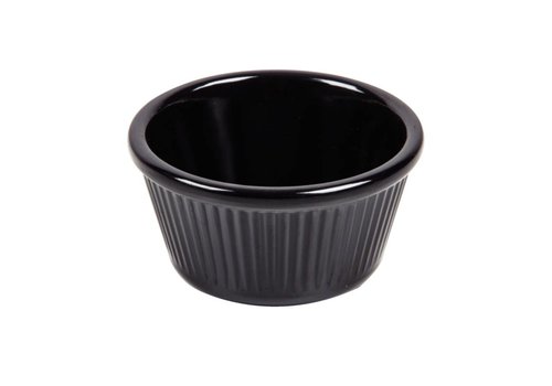  NeumannKoch Melamin Ribed Ramekin Schwarz 4 Formate 