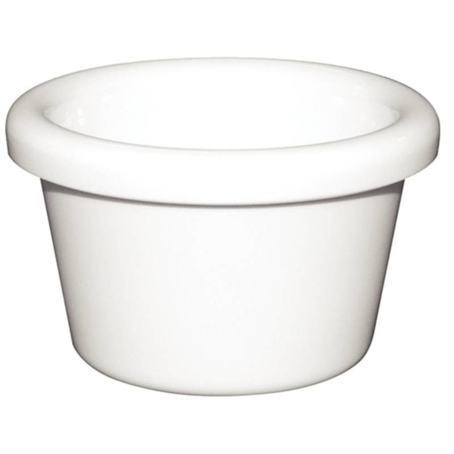 Melamin weiß Ramekin 4,3cl | 2 Farben