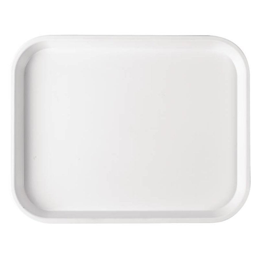 Tablett aus weißem Kunststoff | 5 Formate