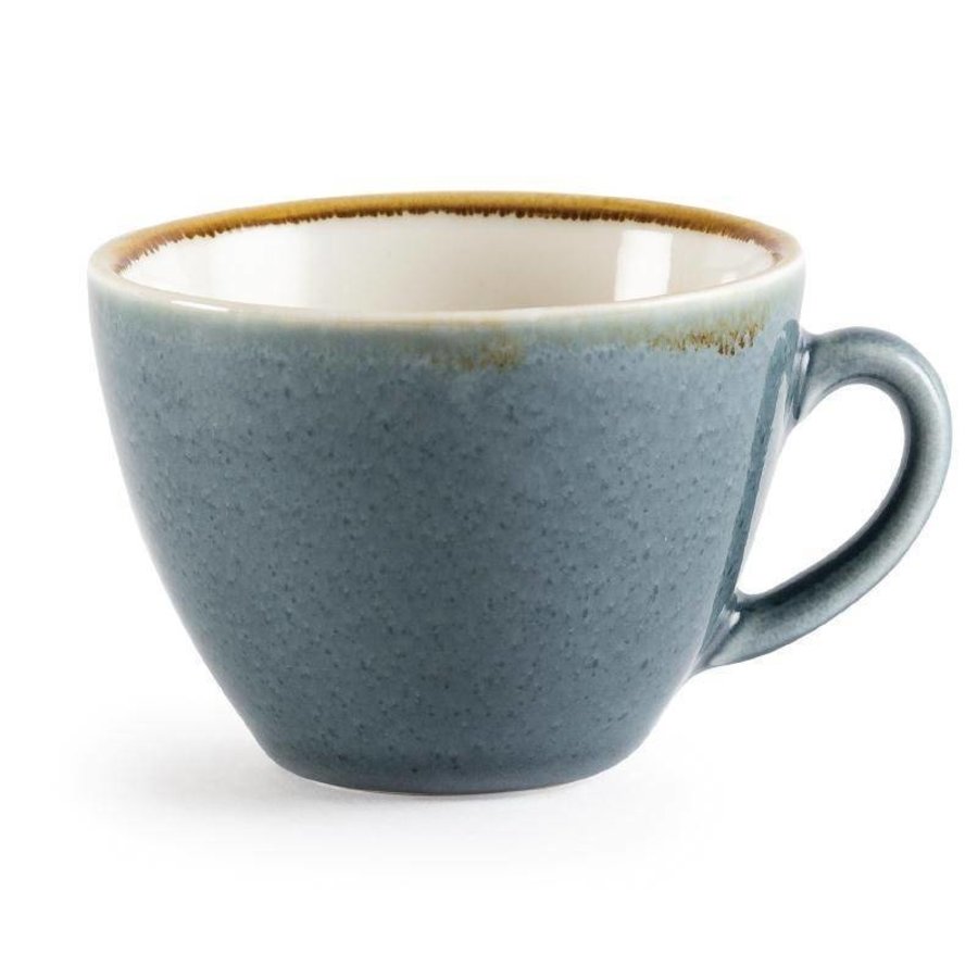 Blaues Porzellan Cappuccino-Tassen 23cl (6 Stück)
